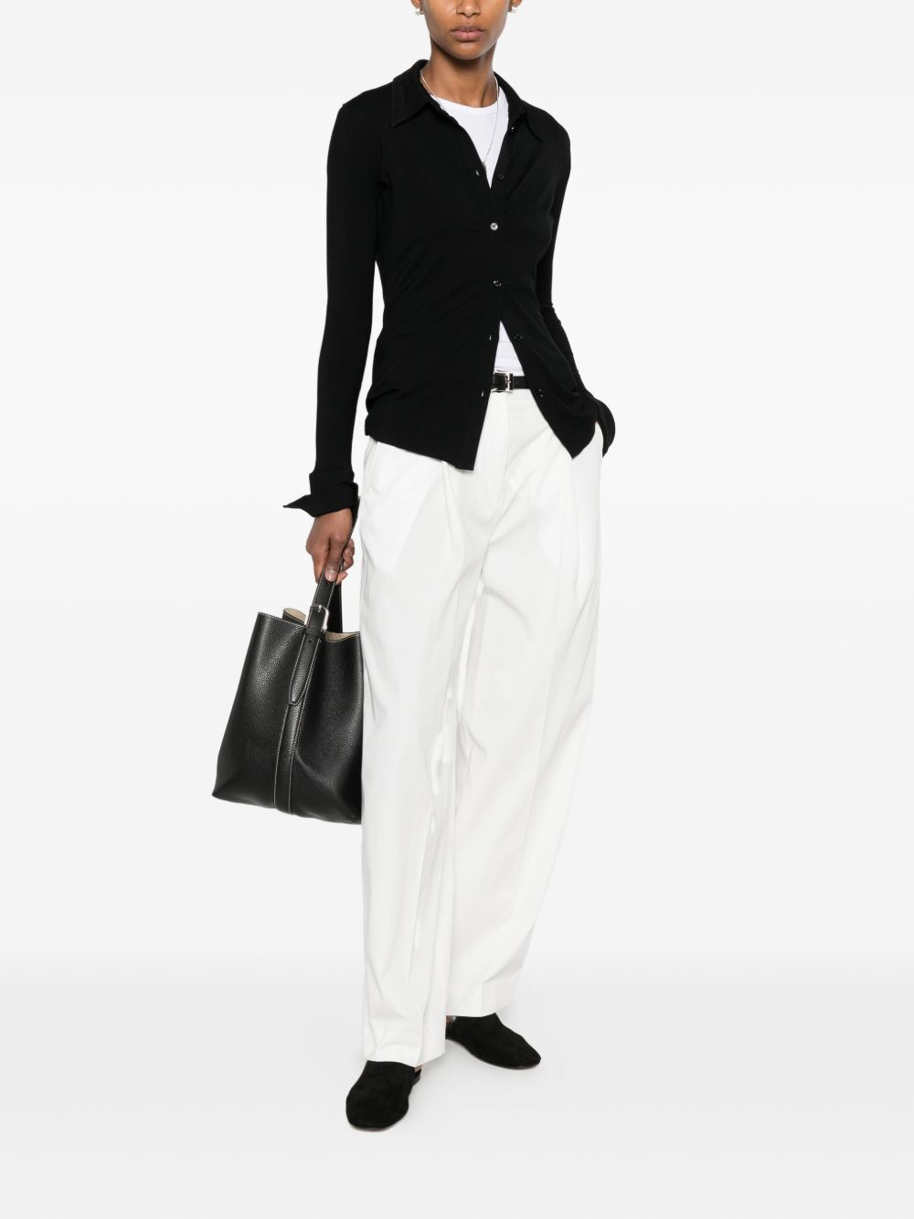 TOTEME PRE Trousers White 263WRB0417FB0490047 (TOTEME / パンツ ) | TOTEME (トーテム)(2)