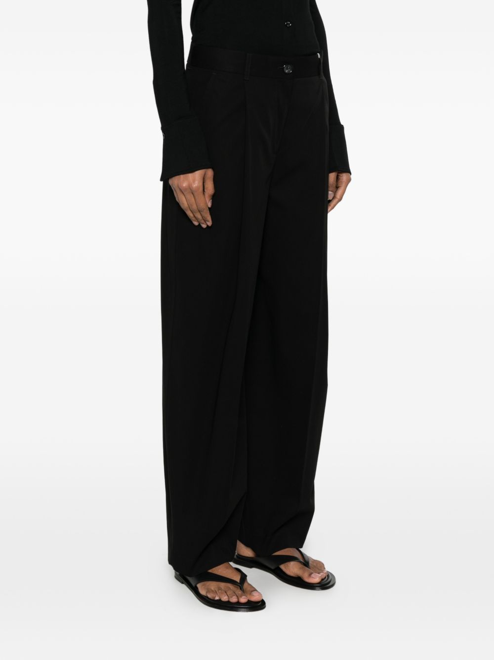 TOTEME PRE Trousers Black 263WRB0417FB0490001 (TOTEME / パンツ ) | TOTEME (トーテム)(2)