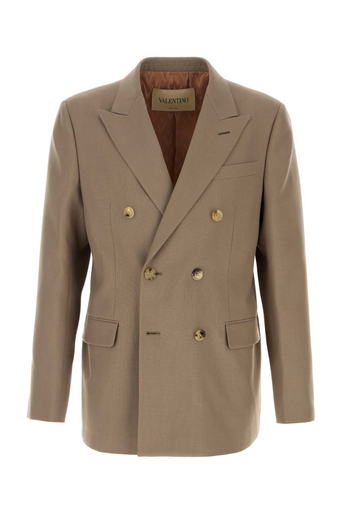Cappuccino wool blazer 9V3CEK41BGW4GQ (Valentino Garavani / ブレザー・ジャケット ) | Valentino Garavani (ヴァレンティノ)
