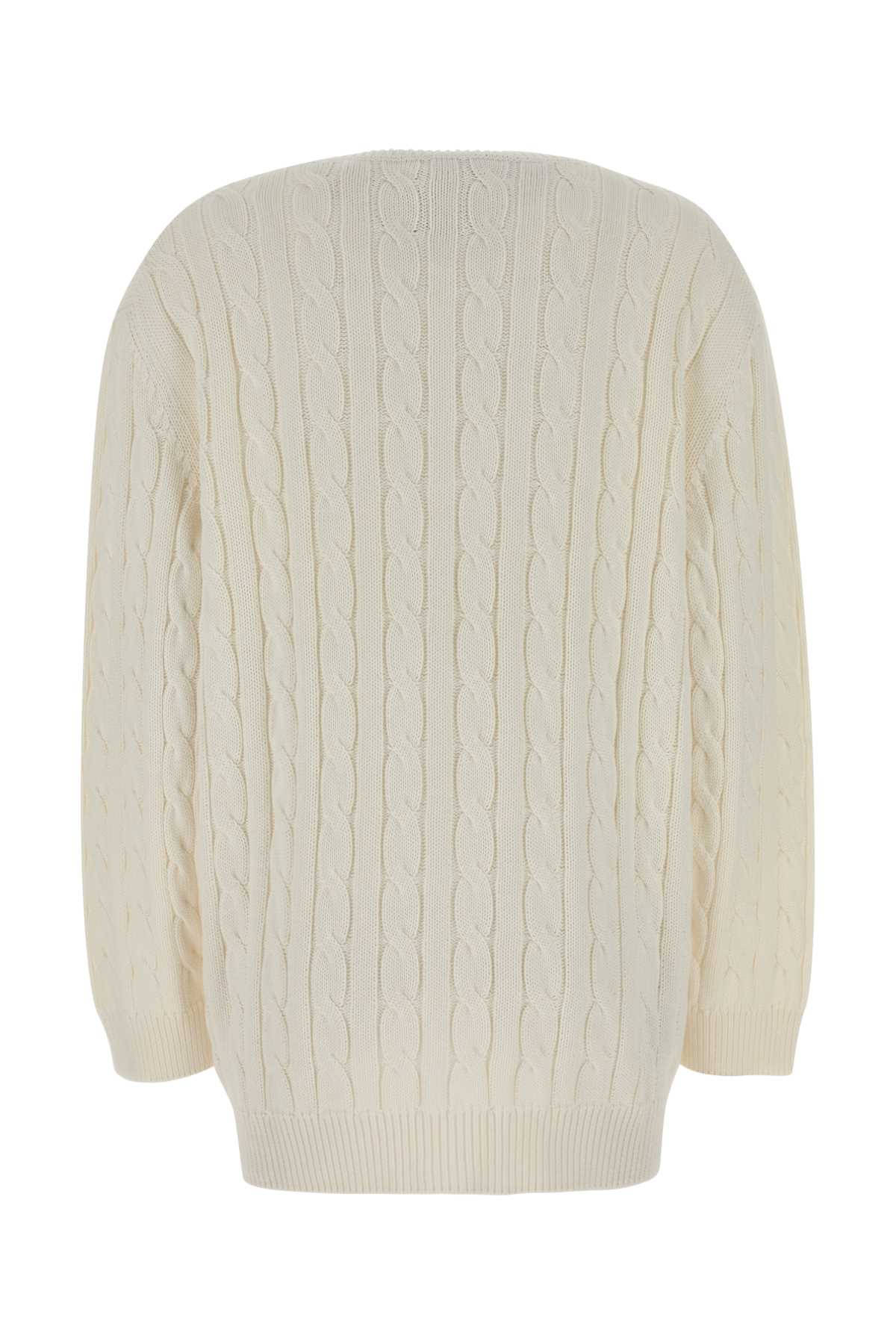 White cotton cardigan P25O34SOOO19VLF0009 (Prada / ニット・セーター・カーディガン ) | Prada (プラダ)(1)