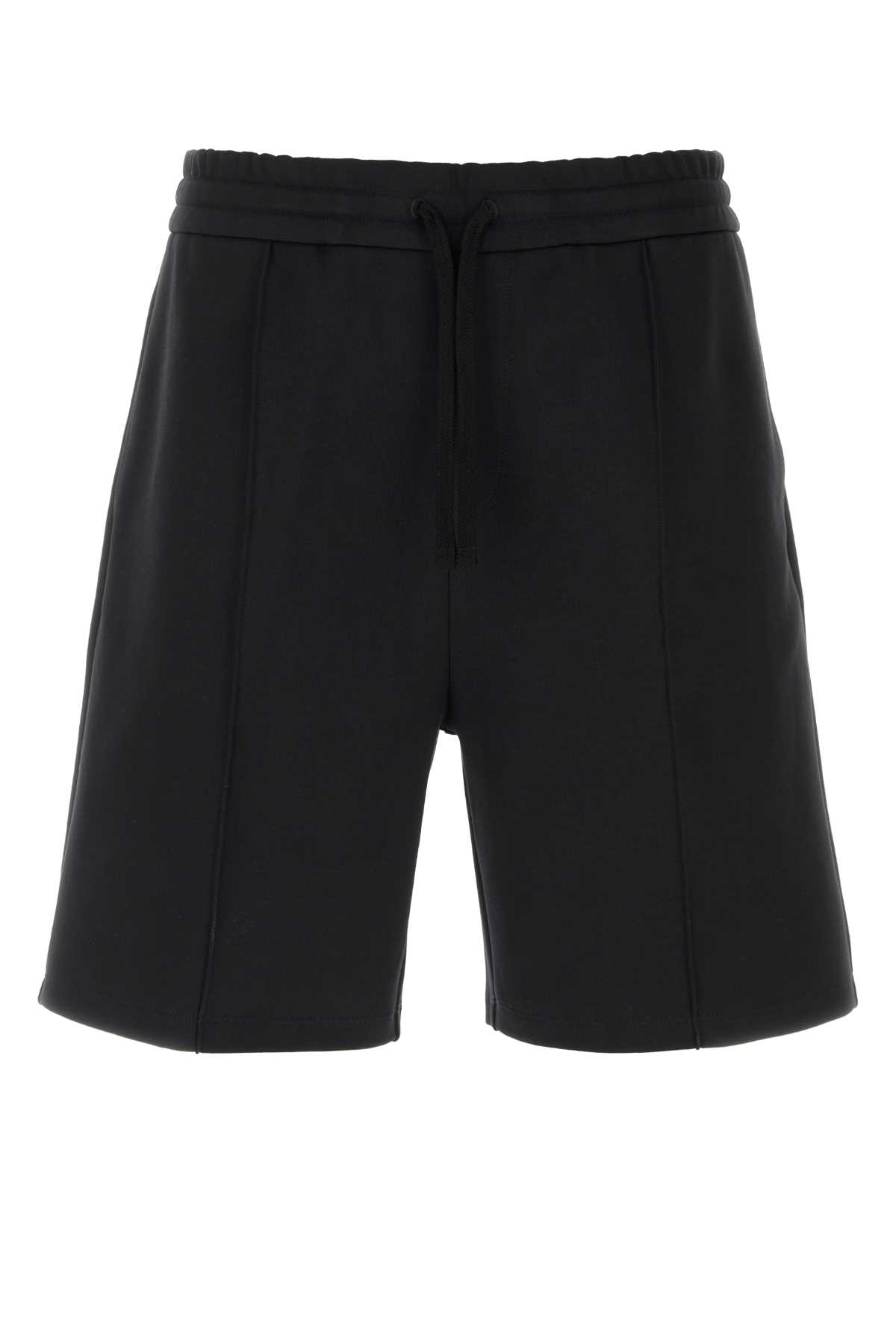 Black jersey bermuda shorts 9V3MD01NBHH0NO (Valentino Garavani / ショートパンツ ) | Valentino Garavani (ヴァレンティノ)