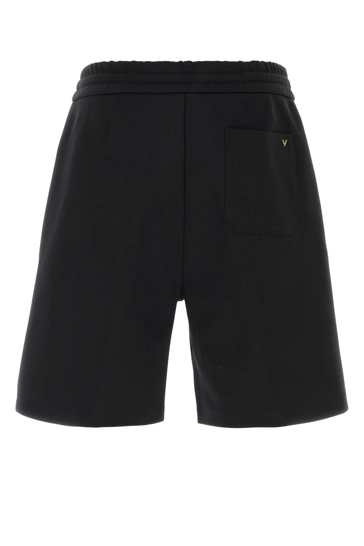 Black jersey bermuda shorts 9V3MD01NBHH0NO (Valentino Garavani / ショートパンツ ) | Valentino Garavani (ヴァレンティノ)(1)