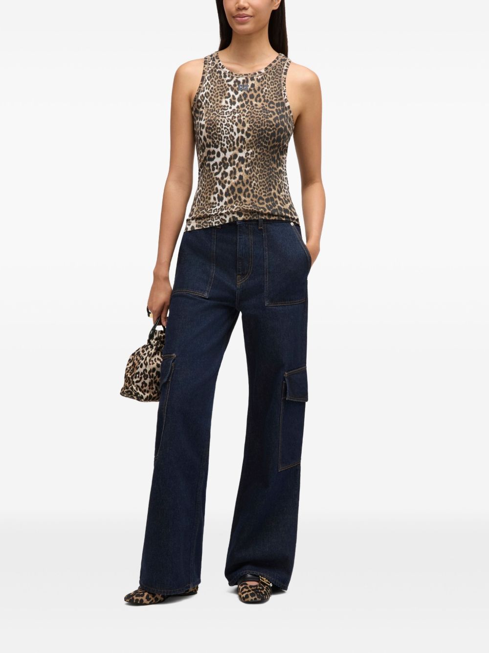 GANNI Top LEOPARD PRINT A1050073943 (GANNI / タンクトップ・キャミソール ) | GANNI (ガニー)(1)