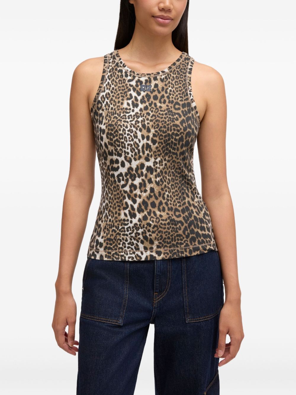 GANNI Top LEOPARD PRINT A1050073943 (GANNI / タンクトップ・キャミソール ) | GANNI (ガニー)(3)