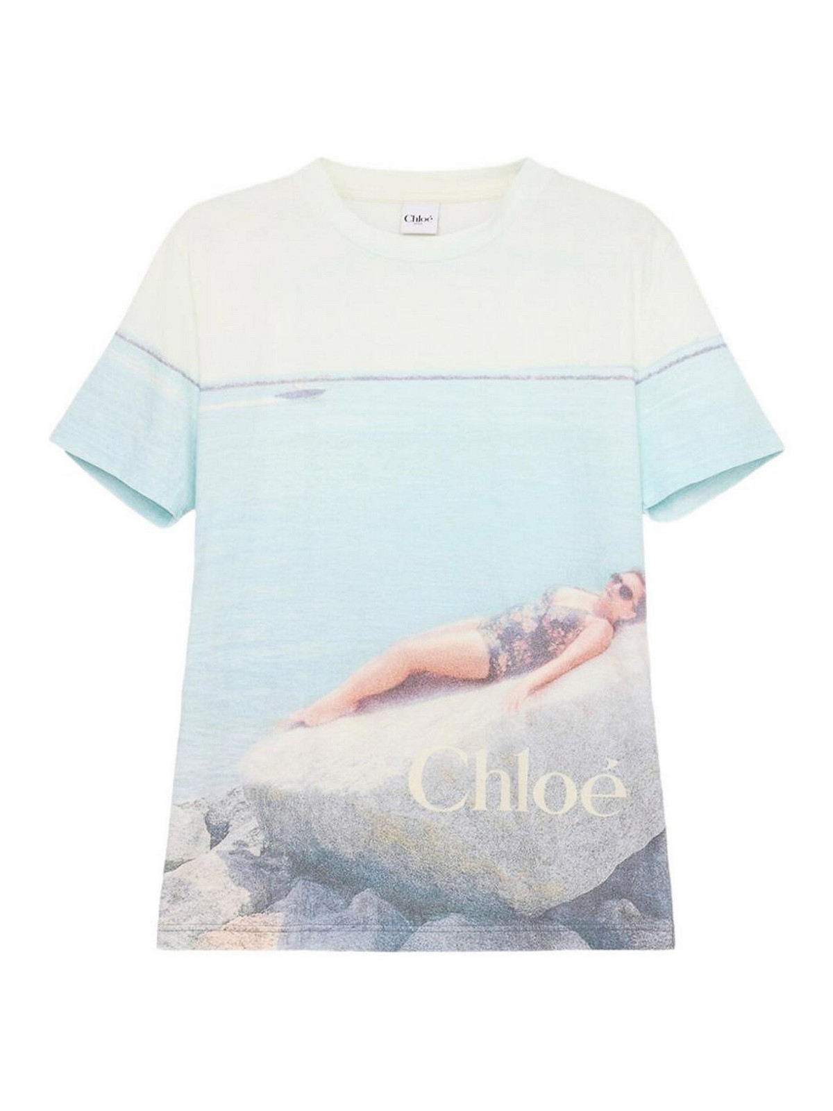 Crew-neck logo t-shirt CH26UJH11288107 (Chloé / Tシャツ・カットソー ) | Chloé (クロエ)