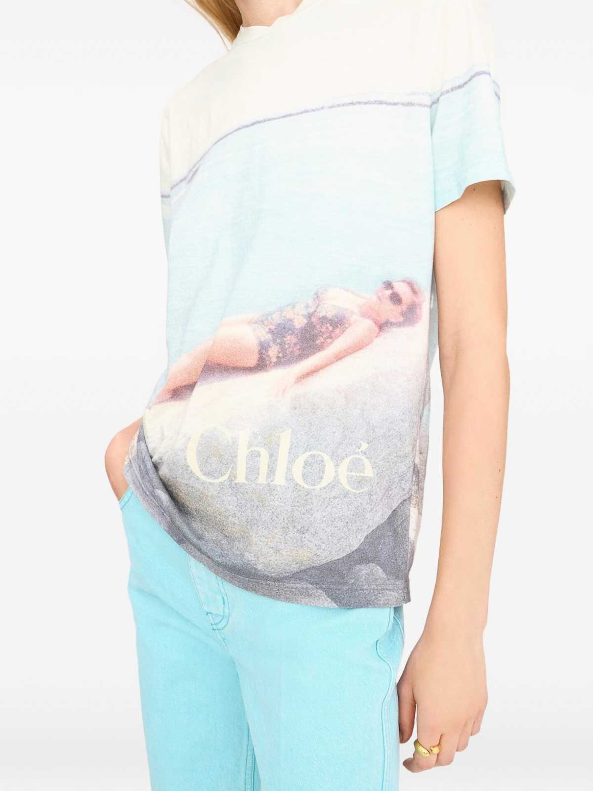 Crew-neck logo t-shirt CH26UJH11288107 (Chloé / Tシャツ・カットソー ) | Chloé (クロエ)(1)