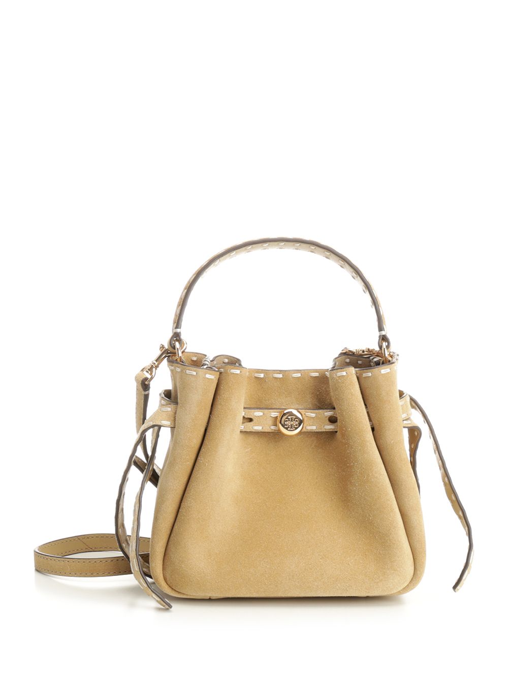 Romy Suede Pick Stitch Mini Bucket Bag 183173250 (TORY BURCH / ハンドバッグ・ショルダーバッグ ) | TORY BURCH (トリーバーチ)