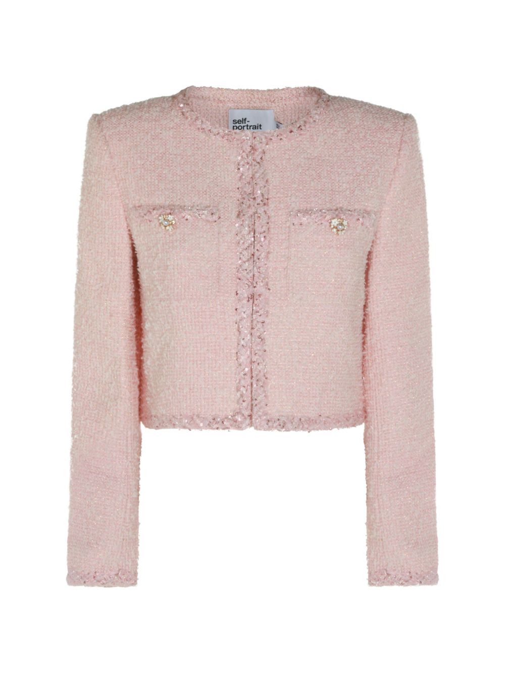Self-portrait Jackets Pink PF26112JPPINK (self-portrait / ブレザー・ジャケット ) | self-portrait (セルフ・ポートレイト)