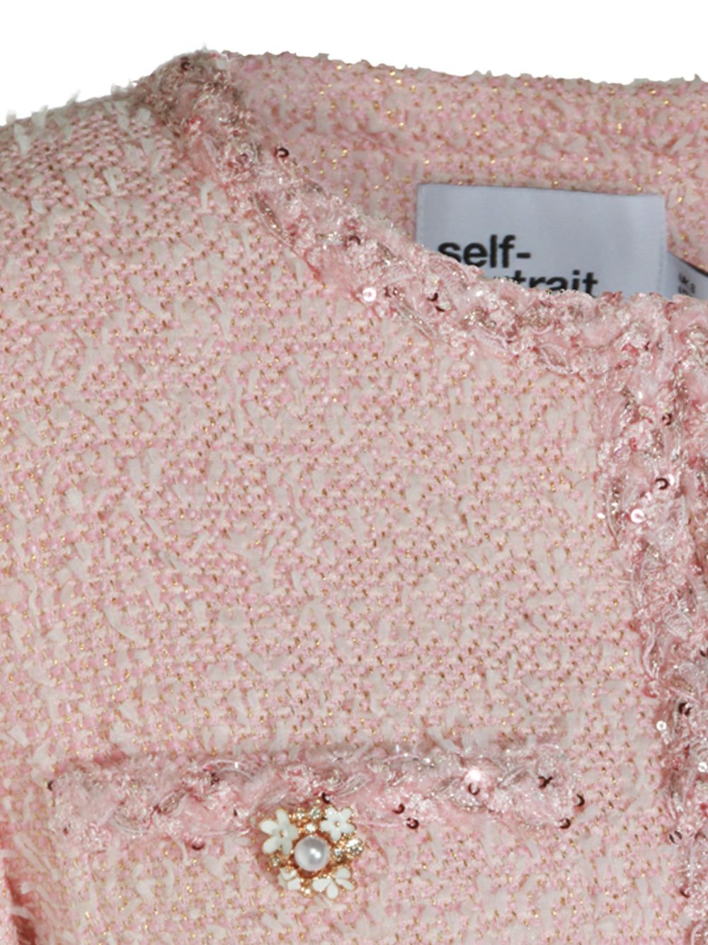 Self-portrait Jackets Pink PF26112JPPINK (self-portrait / ブレザー・ジャケット ) | self-portrait (セルフ・ポートレイト)(5)