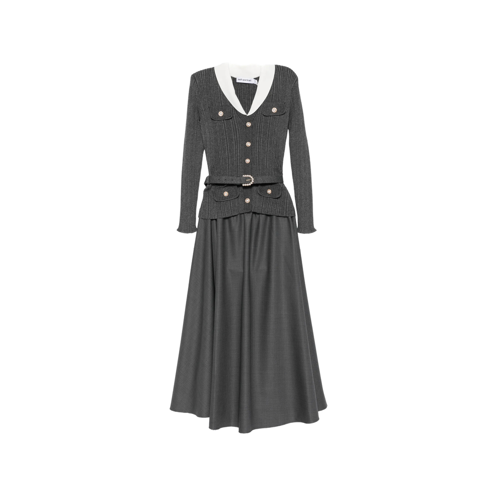 Dress Self-portrait PF26131MAGRGREY (self-portrait / ワンピース・ドレス・オールインワン ) | self-portrait (セルフ・ポートレイト)