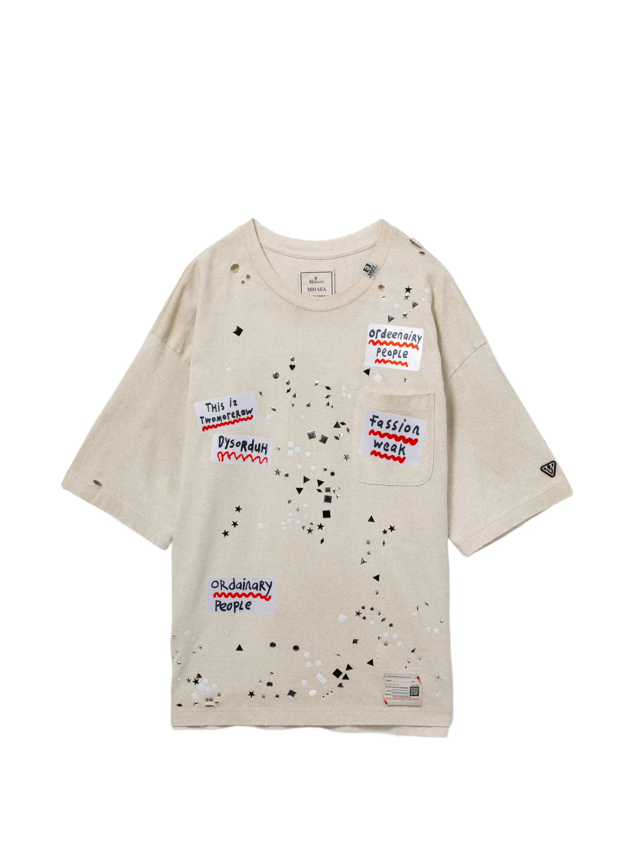 MIHARA YASUHIRO T-shirts and Polos A16TS592WHITE (Maison Mihara Yasuhiro / Tシャツ・カットソー ) | Maison Mihara Yasuhiro (メゾン ミハラ ヤスヒロ)