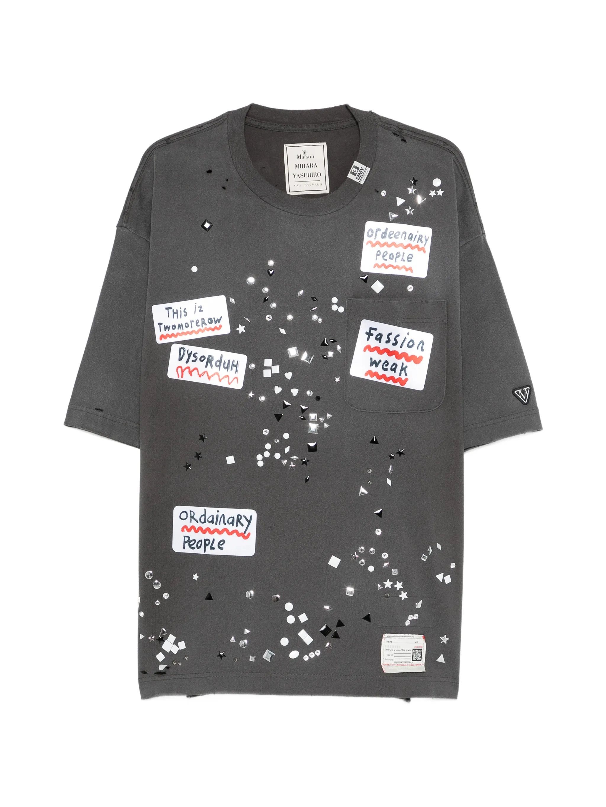 MIHARA YASUHIRO T-shirts and Polos A16TS592BLACK (Maison Mihara Yasuhiro / Tシャツ・カットソー ) | Maison Mihara Yasuhiro (メゾン ミハラ ヤスヒロ)