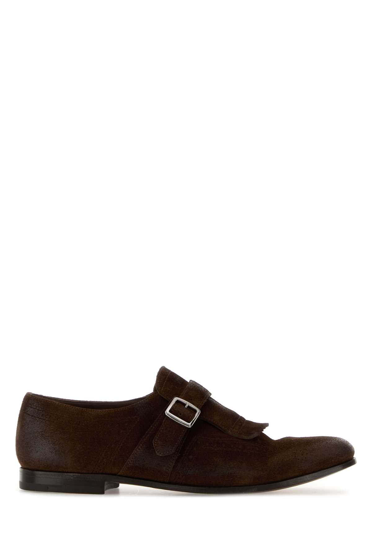 Brown suede Shanghai lace-up shoes EOB169FG000009VEF0ADV (Church's / レースアップ ) | Church's (チャーチ)