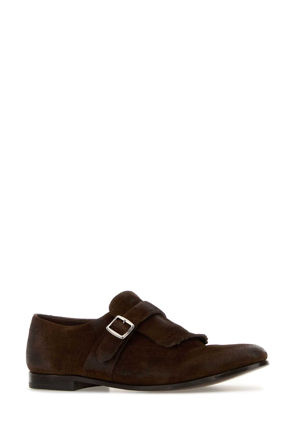 Brown suede Shanghai lace-up shoes EOB169FG000009VEF0ADV (Church's / レースアップ ) | Church's (チャーチ)(1)