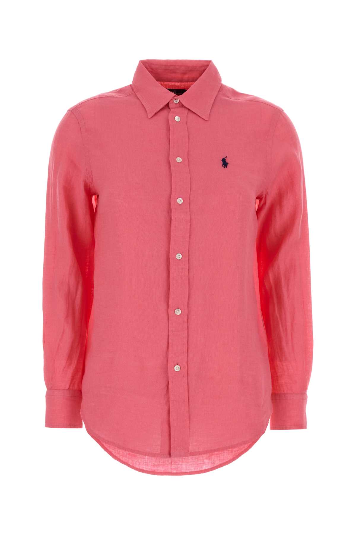Dark pink linen shirt 211970730504 (Polo Ralph Lauren / シャツ・ブラウス ) | Polo Ralph Lauren (ポロ ラルフ ローレン)
