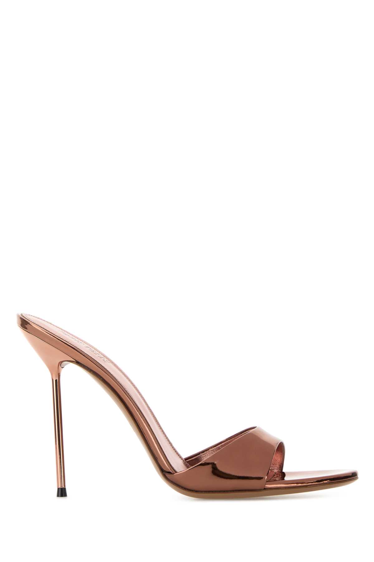 Bronze leather Lidia mules PX836XNPMRTEXASROSE (PARIS TEXAS / サンダル ) | PARIS TEXAS (パリ テキサス)