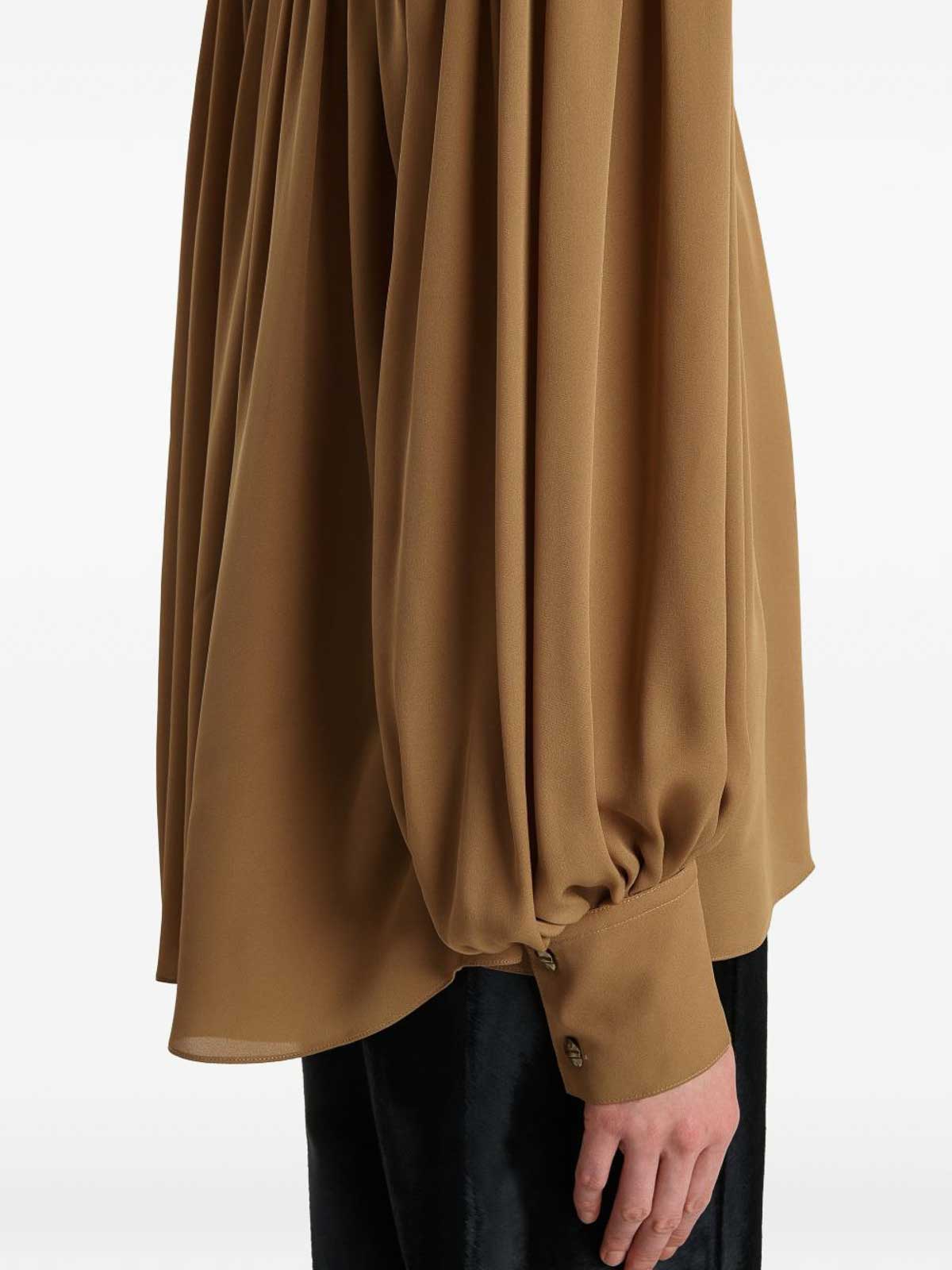 Silk Georgette Draped Shirt 2460338980 (KHAITE / シャツ・ブラウス ) | KHAITE (ケイト)(3)
