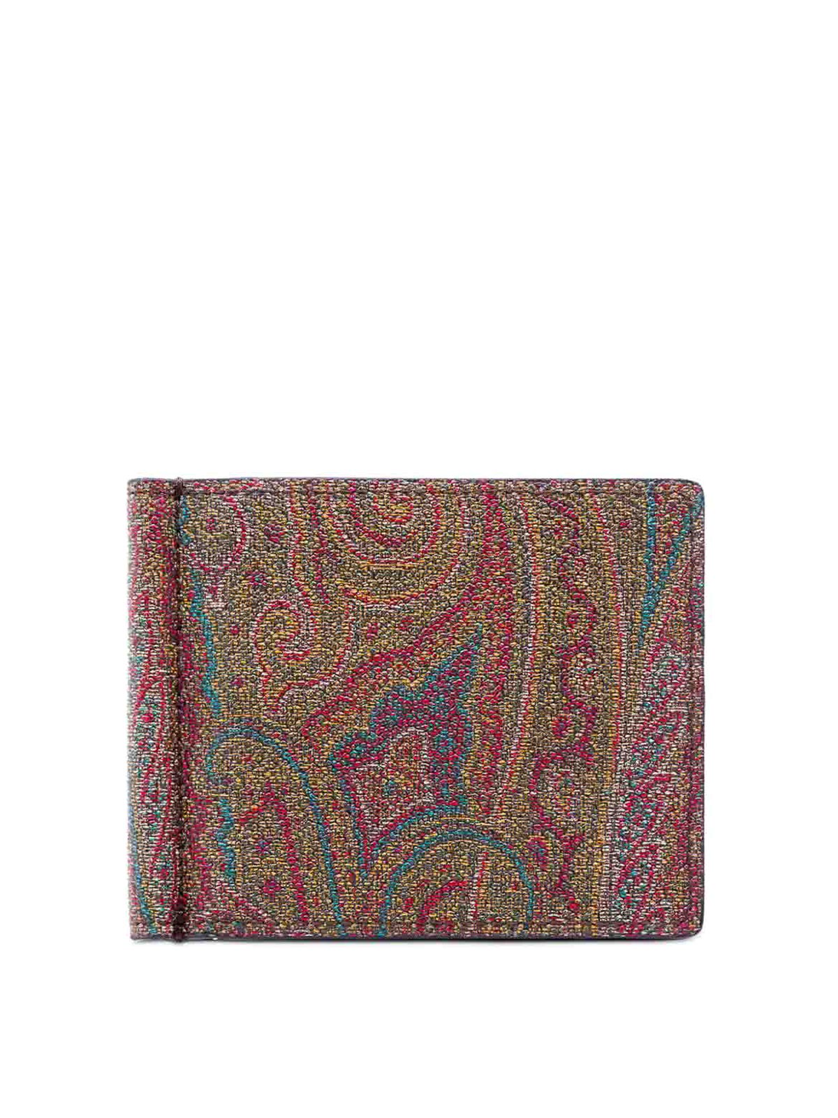 Coated Paisley Jacquard Canvas Bifold Wallet MP2D0007AA086M0019 (ETRO / 財布・カードケース ) | ETRO (エトロ)