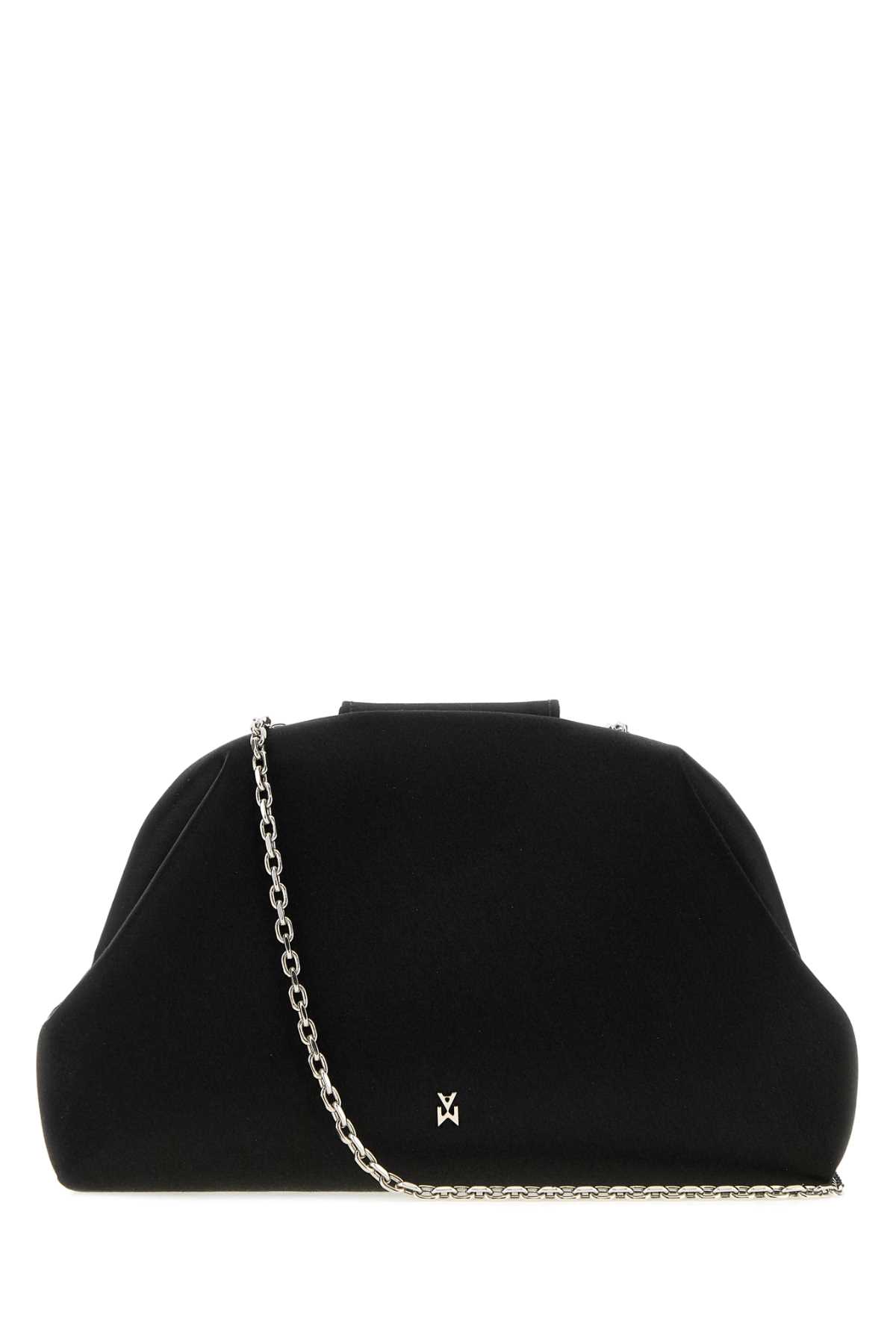Black satin Camelia clutch CAMELIABAGBLACK (AMINA MUADDI / ハンドバッグ・ショルダーバッグ ) | AMINA MUADDI (アミナ モアディ)(2)