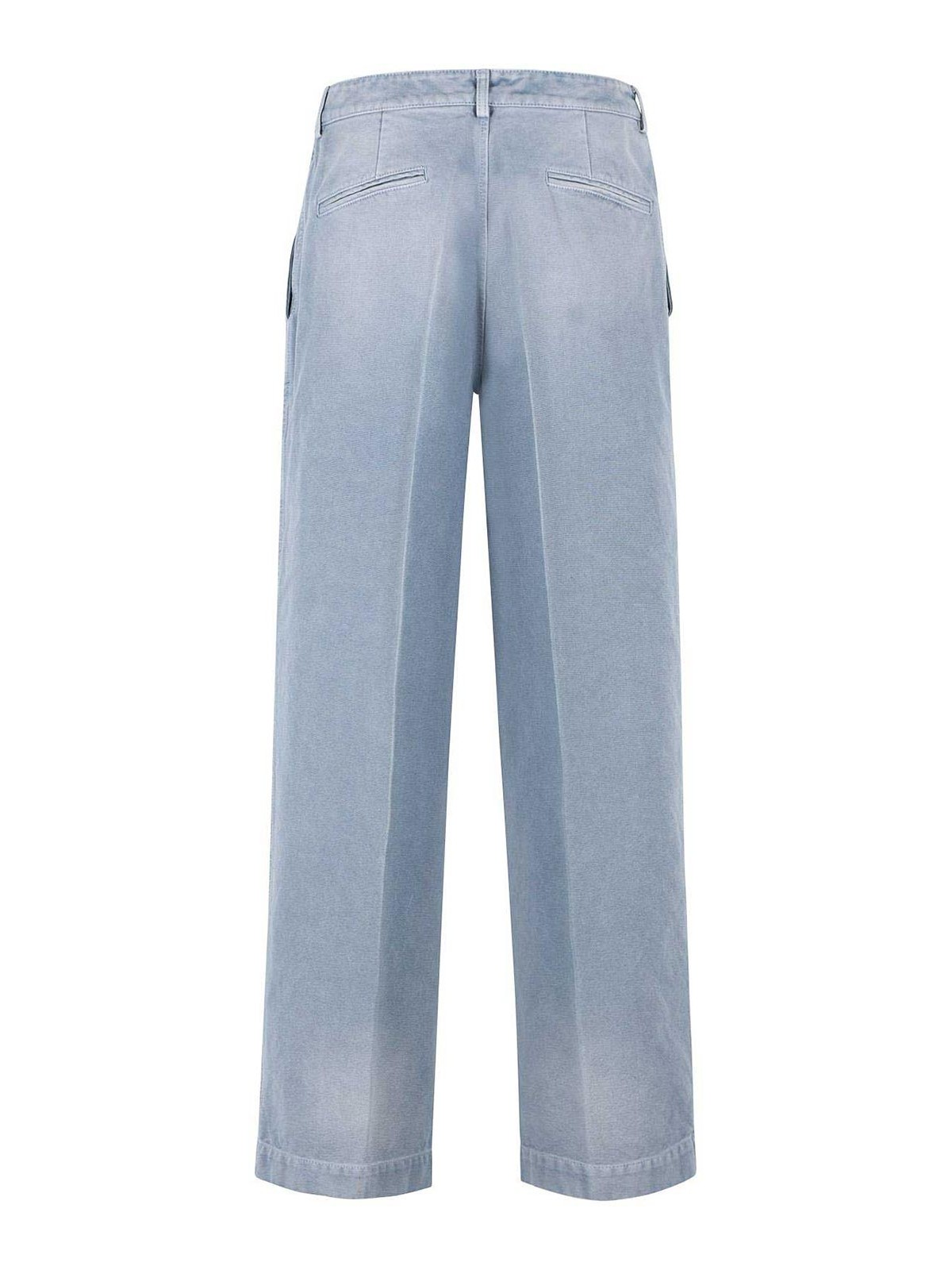 Light Blue Cotton Trousers PUMU0327G0USCY6300B31 (Marni / パンツ ) | Marni (マルニ)(1)