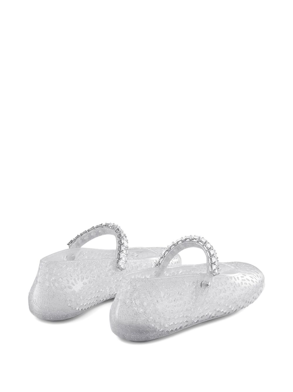 Jimmy Choo Flat shoes SILVER THEJELLYNTXCLEARSILVERMIXCRYSTAL (JIMMY CHOO / フラットシューズ ) | JIMMY CHOO (ジミー チュウ)(2)