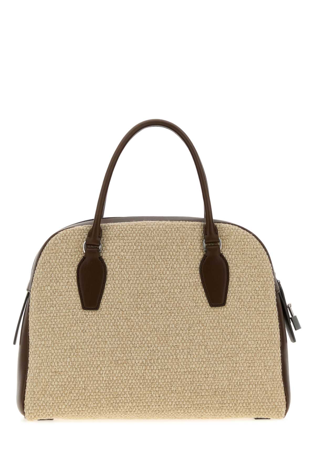 Two-tone canvas and leather India 12.00 handbag W2058W14L72SHDPS (The Row / ハンドバッグ・ショルダーバッグ ) | The Row (ザ・ロウ)(2)