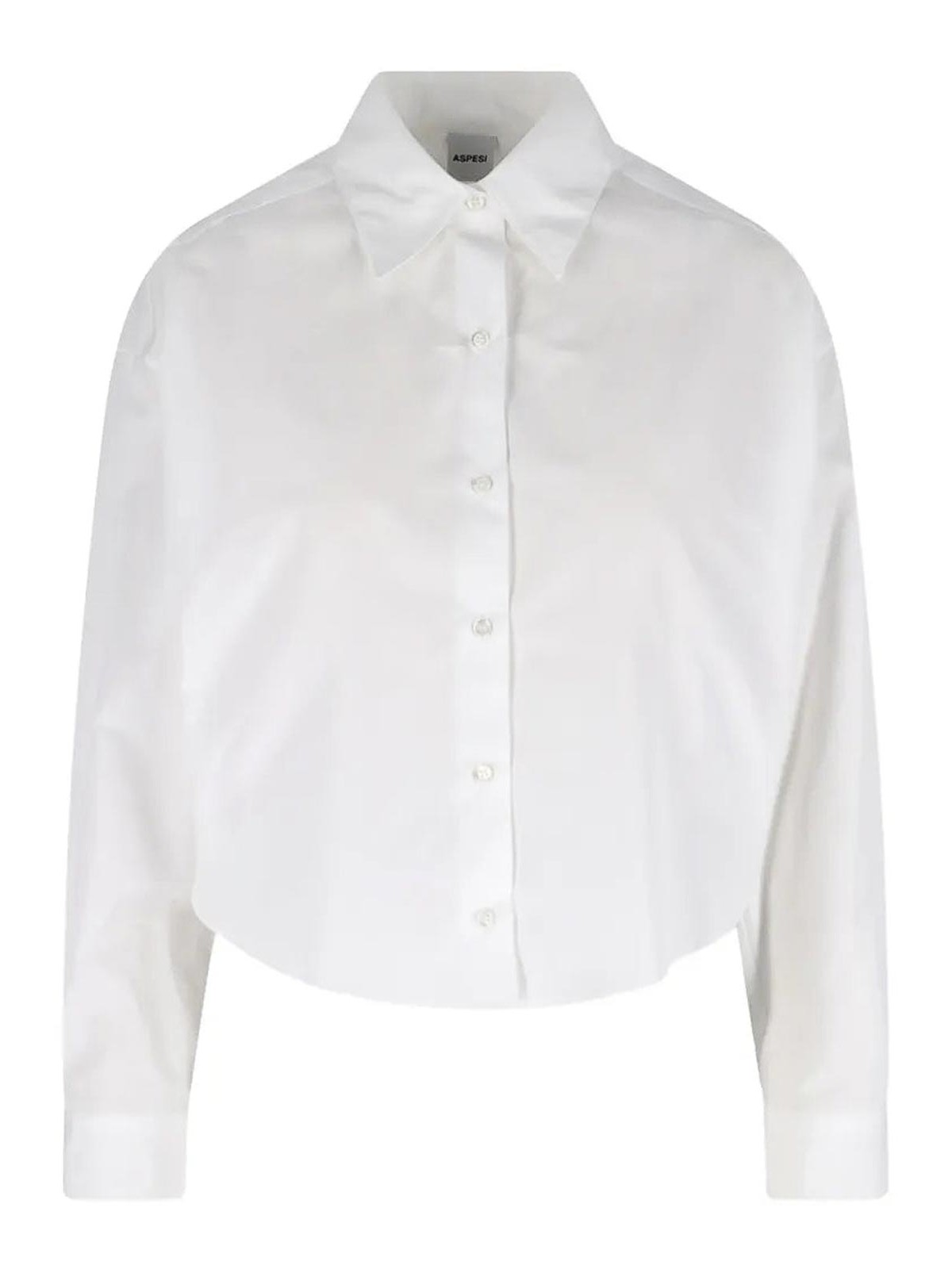 Aspes white crop shirt 5405D30785072 (ASPESI / シャツ・ブラウス ) | ASPESI (アスペジ)