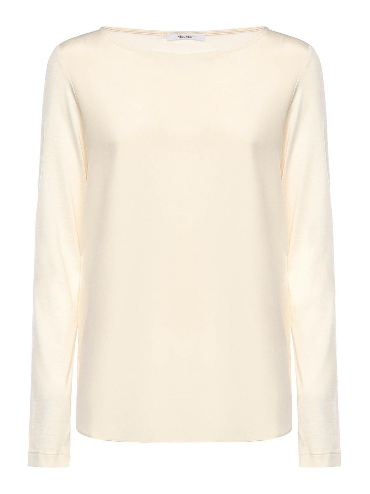 Silk Crepe De Chine And Jersey T-Shirt 26119410486E15 (Max Mara / Tシャツ・カットソー ) | Max Mara (マックスマーラ)