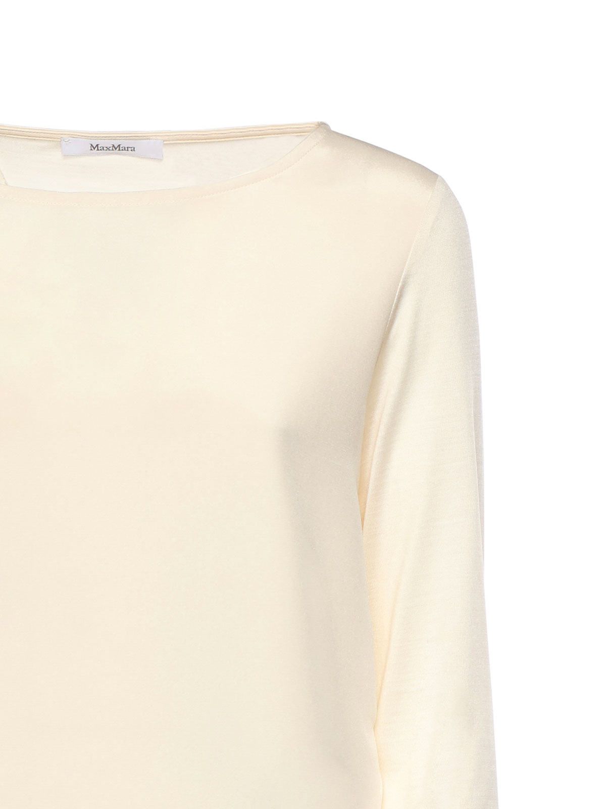 Silk Crepe De Chine And Jersey T-Shirt 26119410486E15 (Max Mara / Tシャツ・カットソー ) | Max Mara (マックスマーラ)(2)