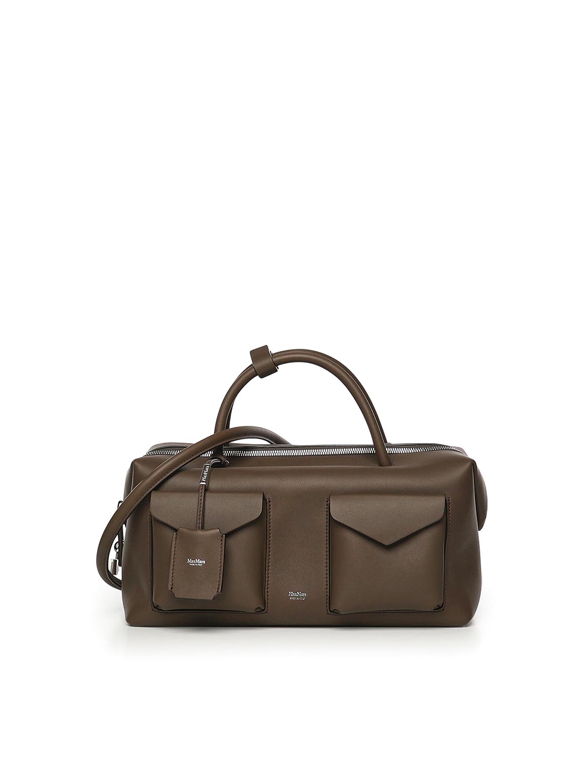 Large Leather Satchel Bag With Pockets 26145110116E15 (Max Mara / ハンドバッグ・ショルダーバッグ ) | Max Mara (マックスマーラ)