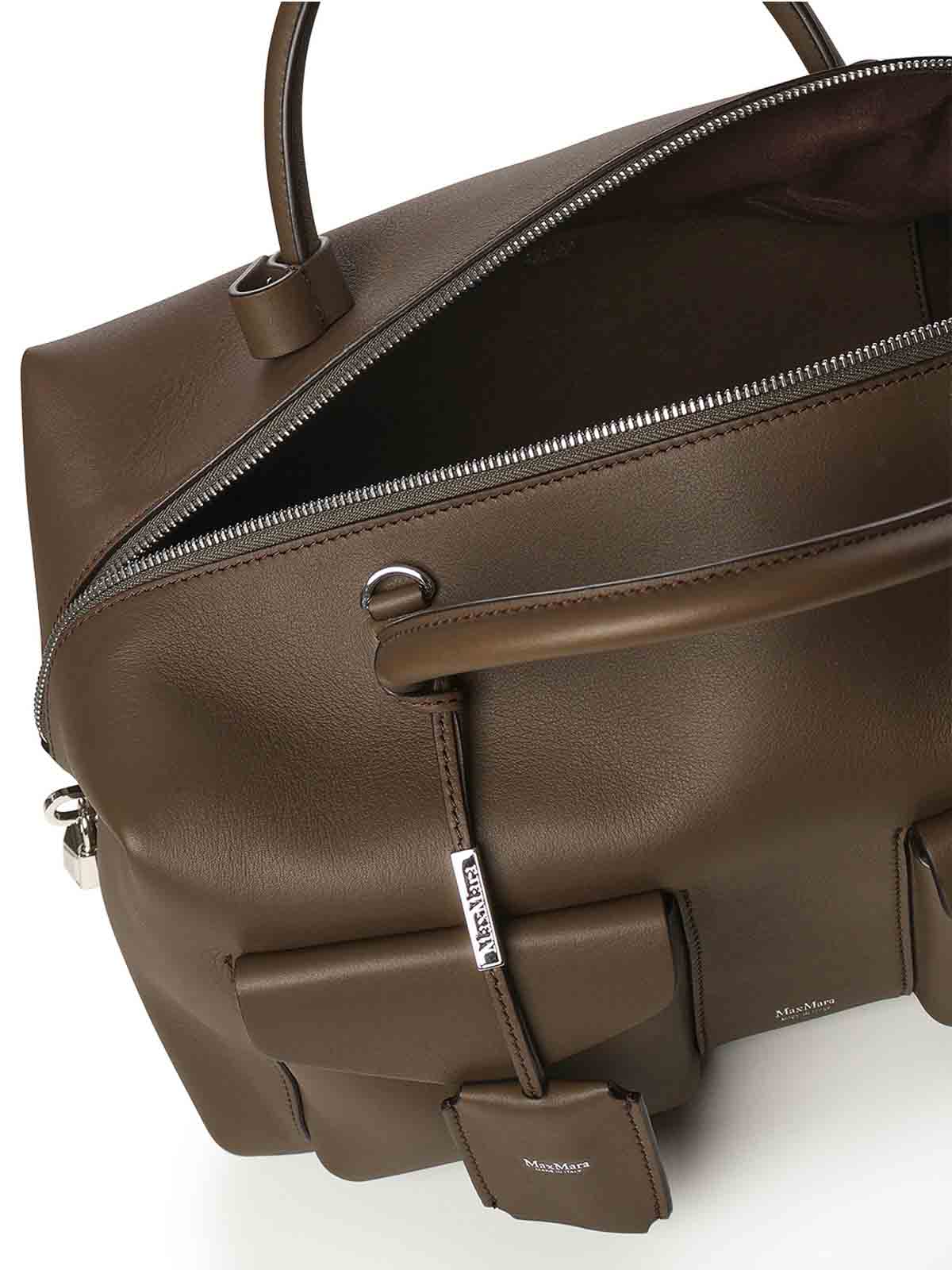 Large Leather Satchel Bag With Pockets 26145110116E15 (Max Mara / ハンドバッグ・ショルダーバッグ ) | Max Mara (マックスマーラ)(2)