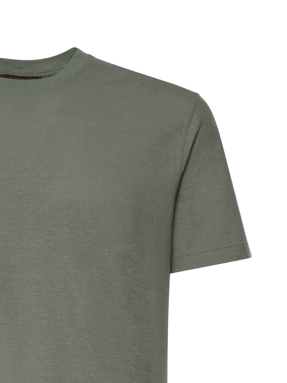 Cotton T-Shirt 815214ZG380Z1866 (ZANONE / Tシャツ・カットソー ) | ZANONE (ザノーネ)(2)