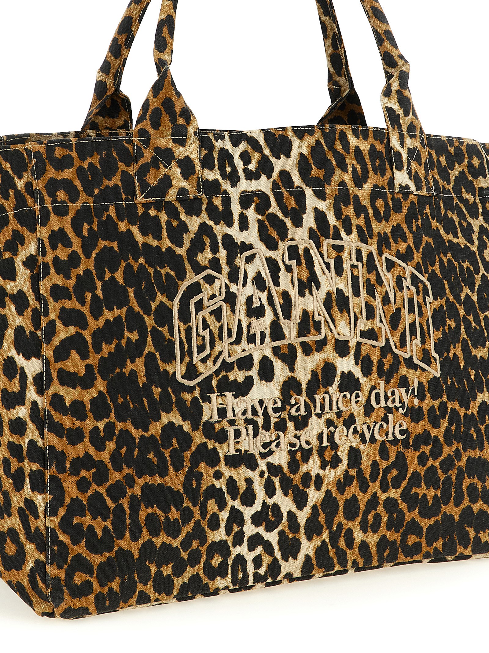'Leopard XXL' shopping bag A7161943 (GANNI / トートバッグ ) | GANNI (ガニー)(2)