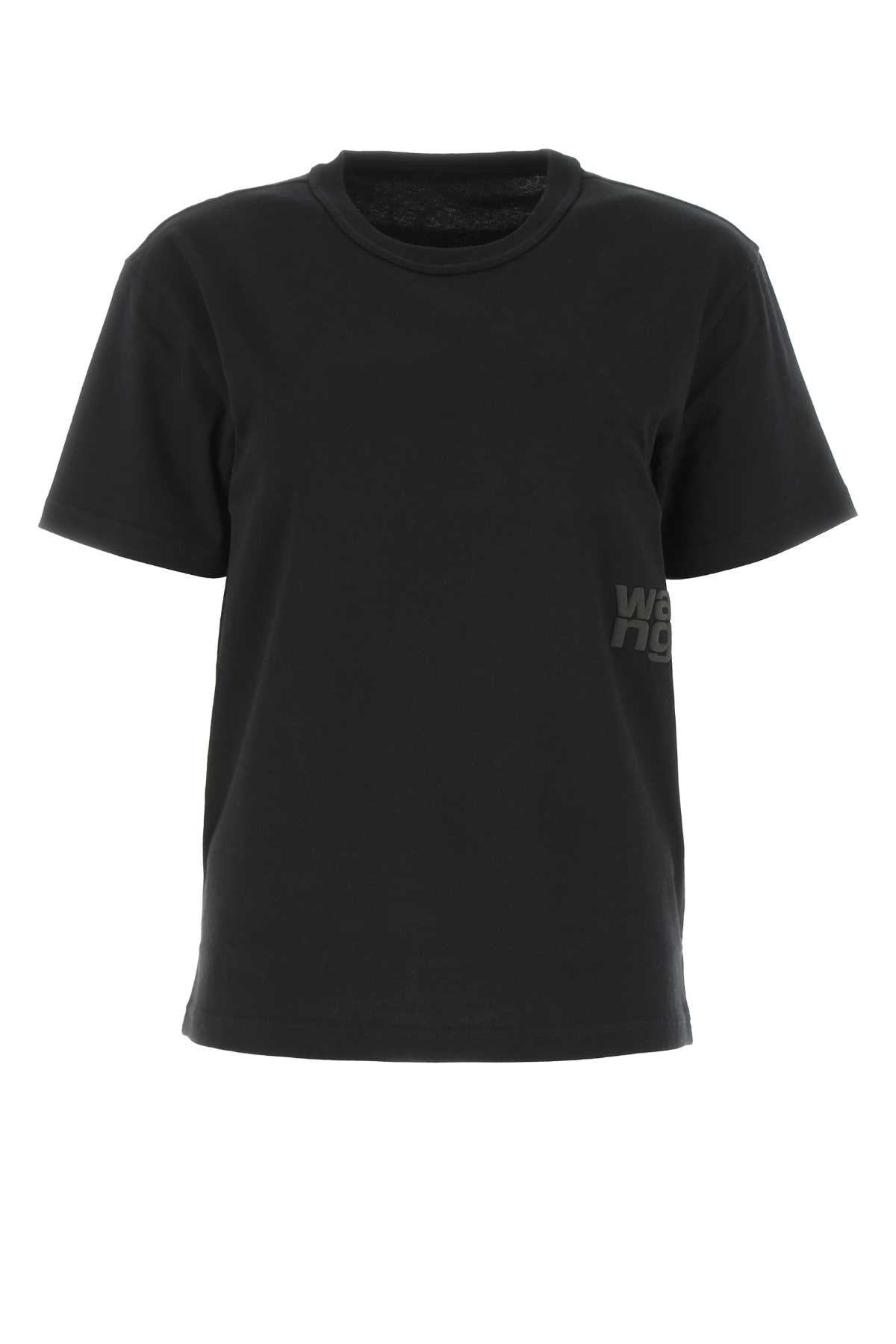 Black cotton oversize t-shirt 4CC3241520001 (alexanderwang.t / Tシャツ・カットソー ) | alexanderwang.t (アレキサンダーワン ティー)