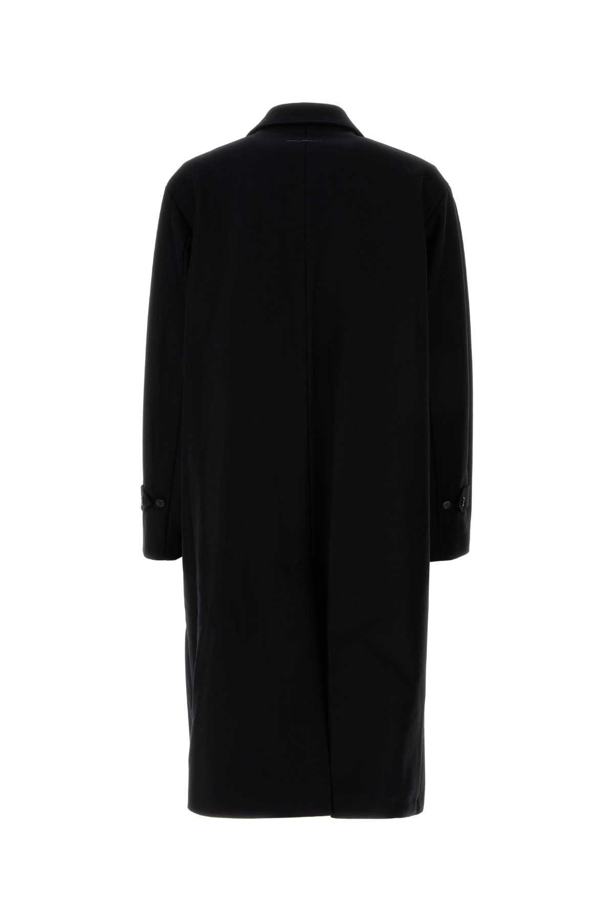 Black wool blend coat SH2AA0008S52207900 (MM6 Maison Margiela / コート ) | MM6 Maison Margiela (エムエムシックス)(1)