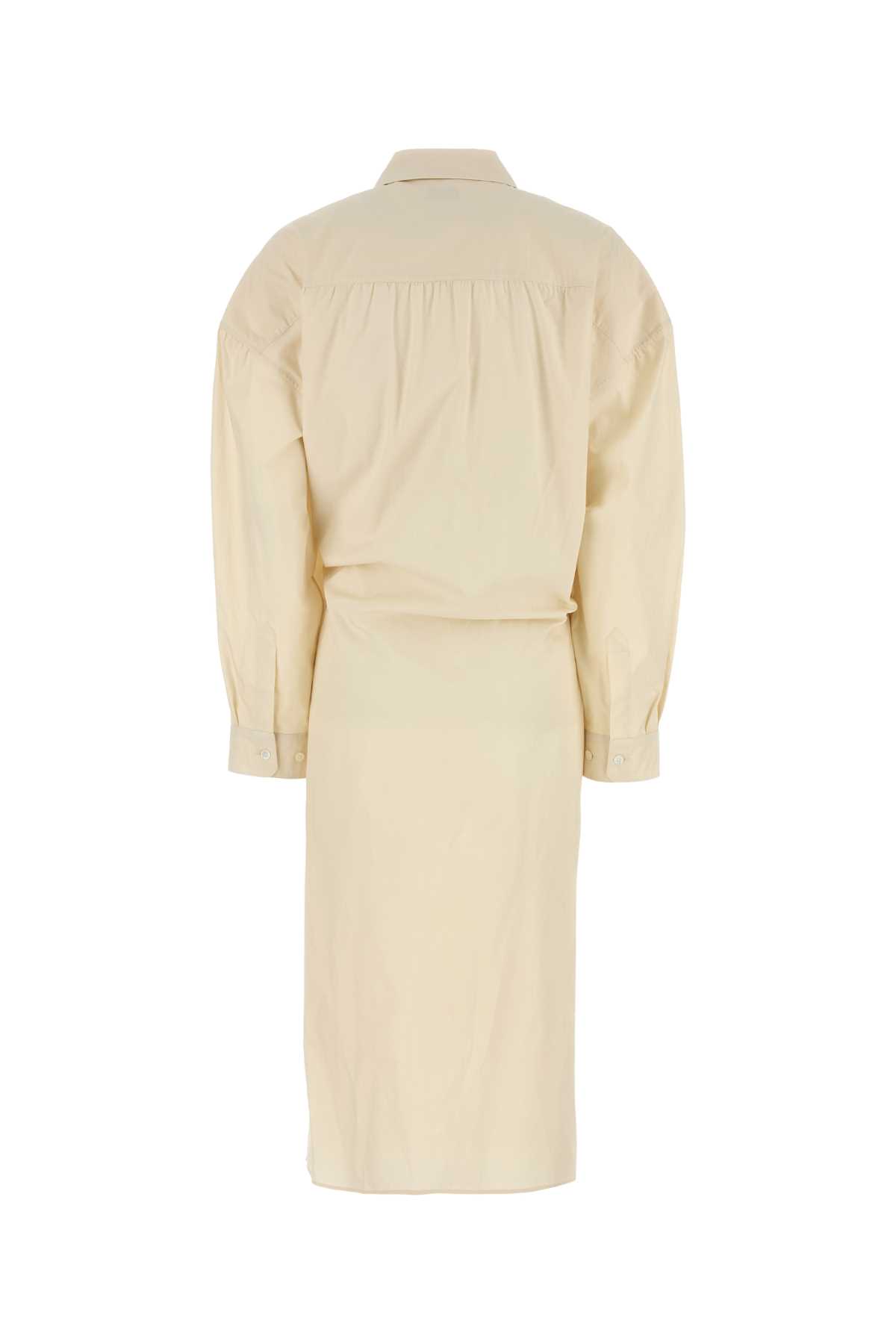 Cream poplin shirt dress DR1092LF588YE507 (LEMAIRE / ワンピース・ドレス・オールインワン ) | LEMAIRE (ルメール)(1)