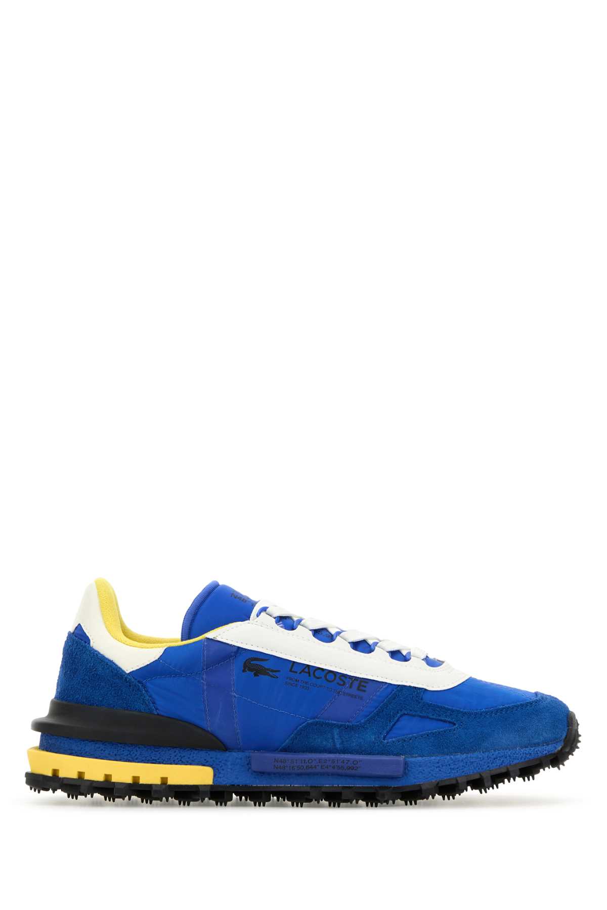 Blue fabric and suede Elite Active sneakers I023762S1 (LACOSTE / スニーカー ) | LACOSTE (ラコステ)
