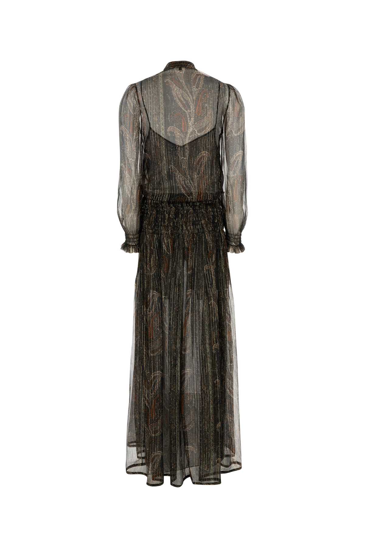 Printed silk blend long dress 819898Y3K614052 (Saint Laurent / ワンピース・ドレス・オールインワン ) | Saint Laurent (サンローラン)(1)