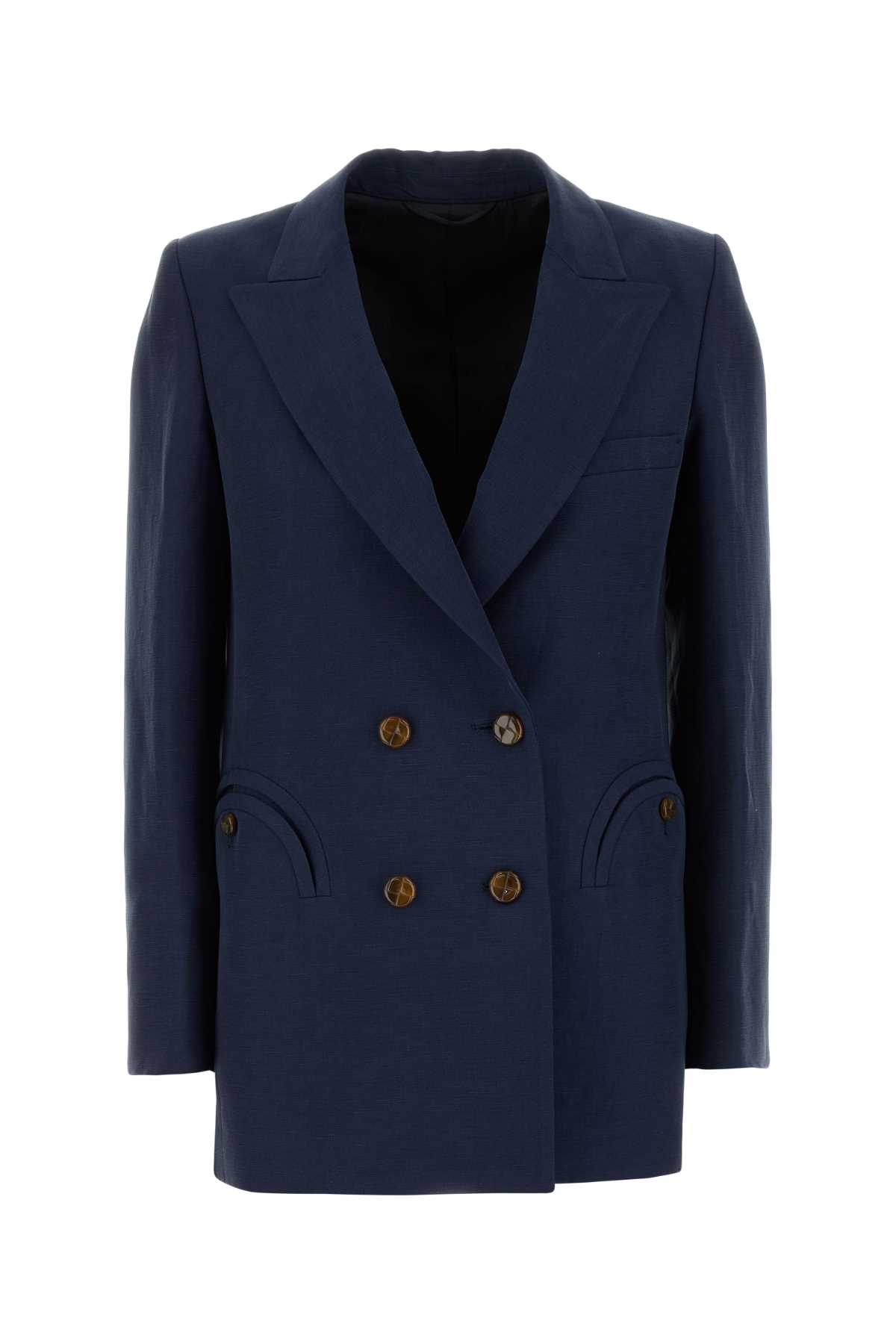 Navy blue linen blend Savannah Everyday blazer BZEBD19SVBESSEB003 (BLAZE MILANO / カジュアルジャケット ) | BLAZE MILANO (ブレーズ ミラノ)