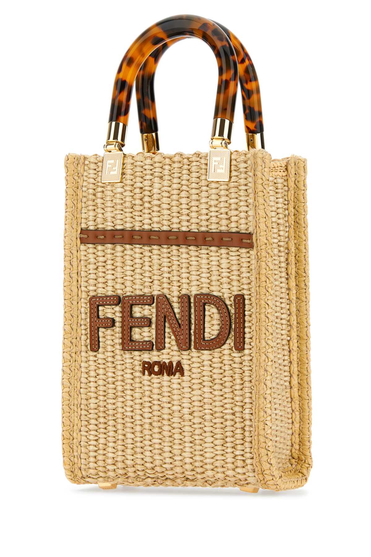 Straw mini Sunshine handbag 8BS051ANWSF1LMM (FENDI / ハンドバッグ・ショルダーバッグ ) | FENDI (フェンディ)(1)