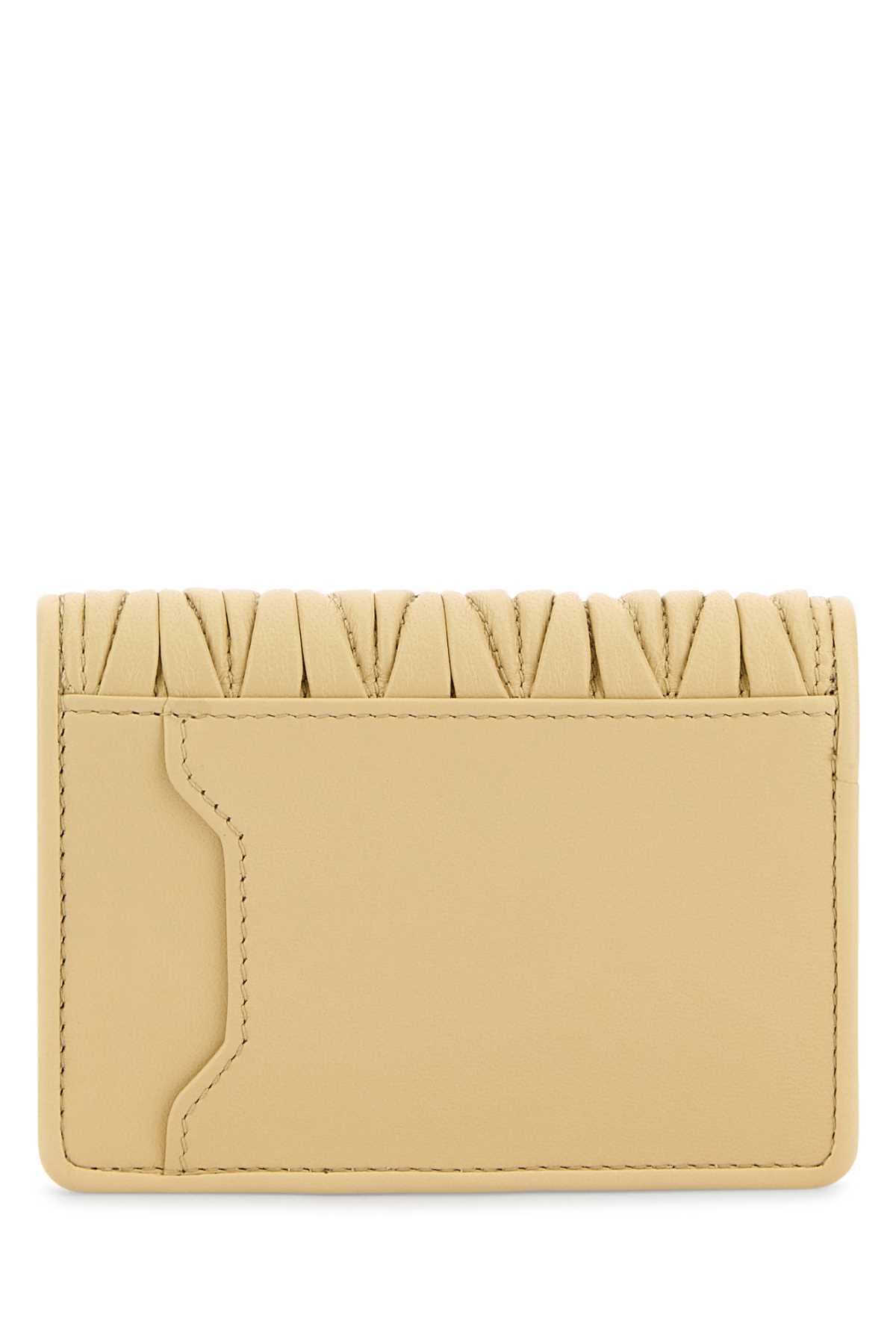 Pastel yellow nappa leather card holder 5MC103AFPPF0K57 (MIU MIU / 財布・カードケース ) | MIU MIU (ミュウミュウ)(2)