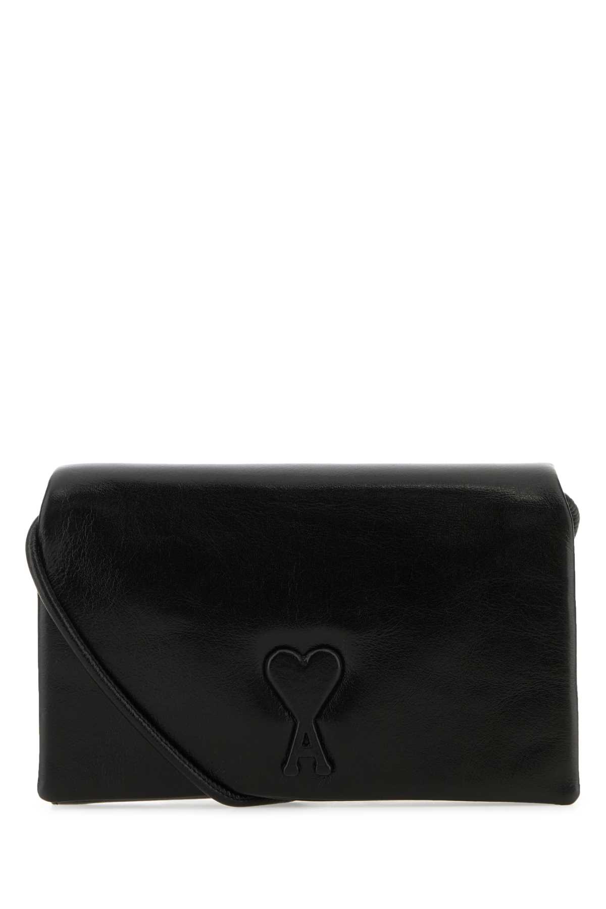 Black leather Voulez-Vous wallet ULL164AL0052001 (AMI Paris / 財布・カードケース ) | AMI Paris (アミパリス)