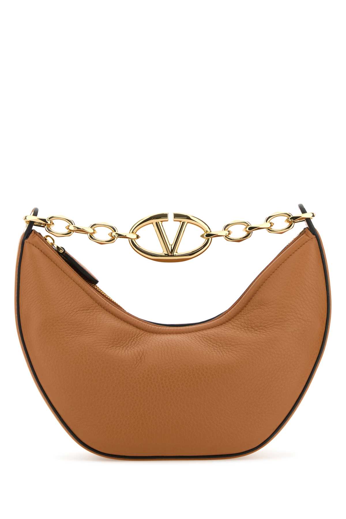 Camel leather small Hobo VLogo Moon handbag 4W2B0N08JDKKEL (Valentino Garavani / ハンドバッグ・ショルダーバッグ ) | Valentino Garavani (ヴァレンティノ)