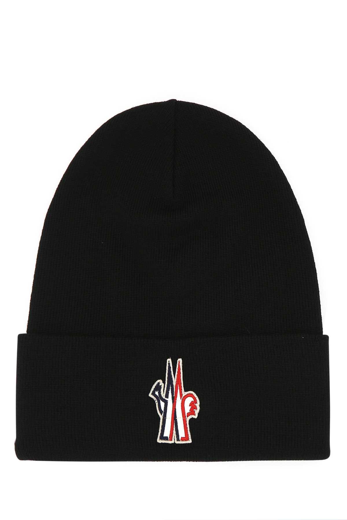 Black virgin wool beanie hat 3B1000009974999 (Moncler Grenoble / 帽子 ) | Moncler Grenoble (モンクレール グルノーブル)