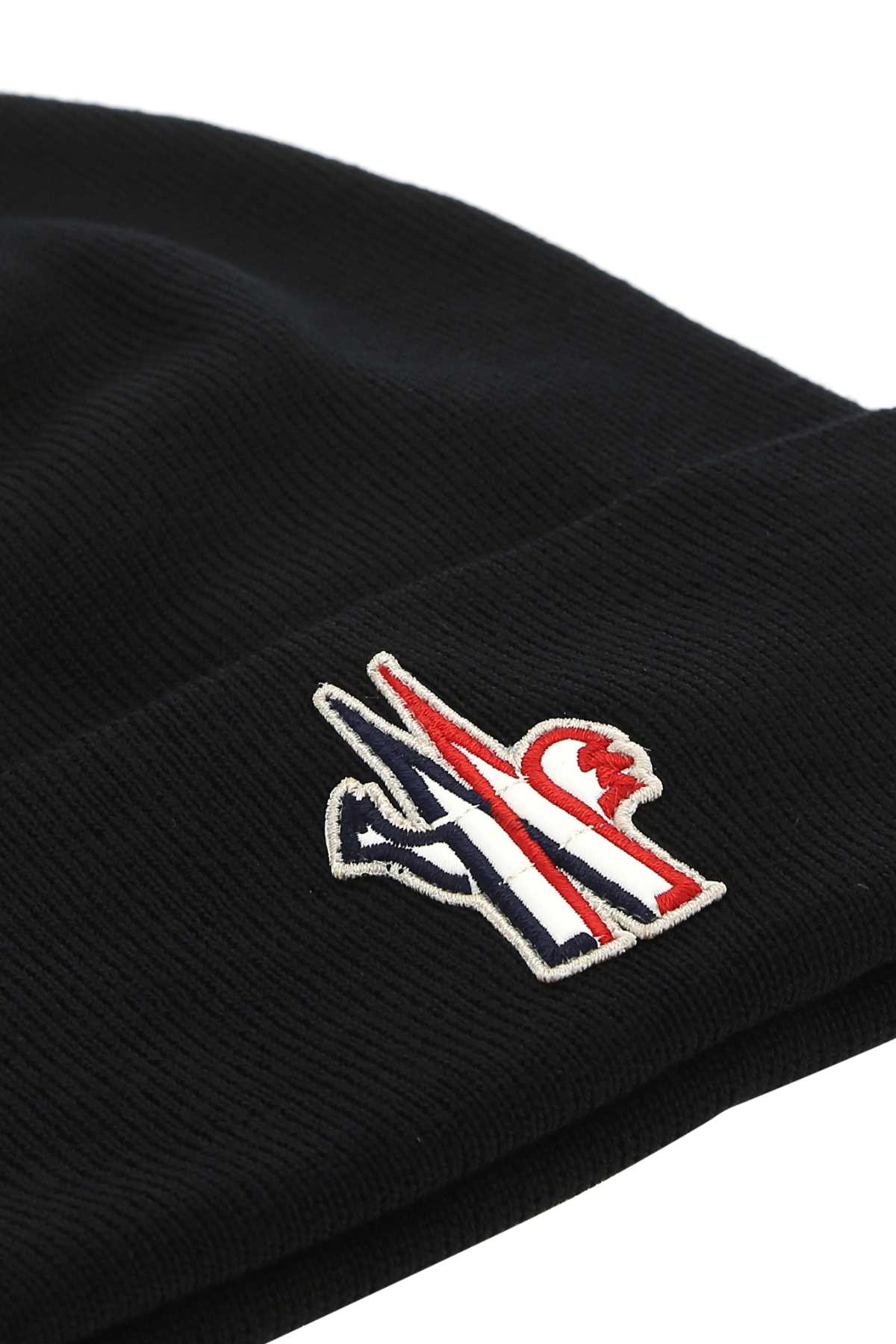 Black virgin wool beanie hat 3B1000009974999 (Moncler Grenoble / 帽子 ) | Moncler Grenoble (モンクレール グルノーブル)(2)