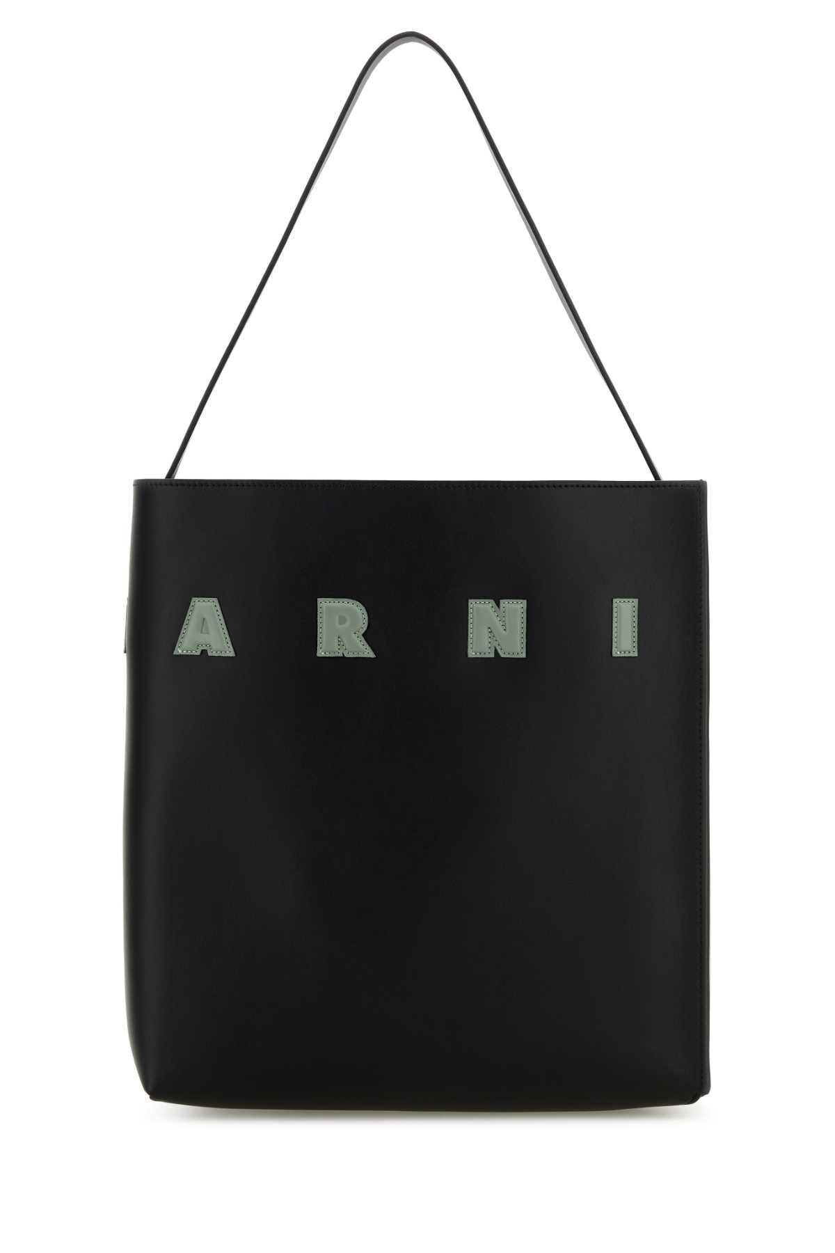 Black leather medium Museo shoulder bag SHMP0106U0P6483ZO723 (Marni / ハンドバッグ・ショルダーバッグ ) | Marni (マルニ)