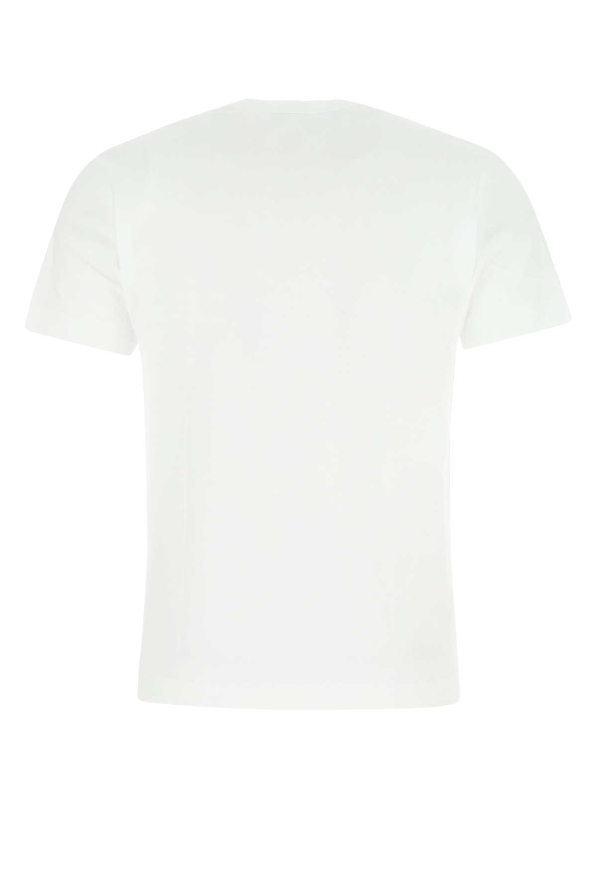 White cotton t-shirt P1T108WHITE (PLAY Comme Des Garçons / Tシャツ・カットソー ) | PLAY Comme Des Garçons (プレイ コムデギャルソン)(1)