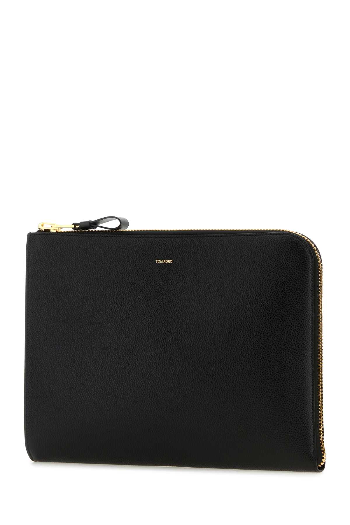 Black leather clutch H0355LCL213G1N001 (TOM FORD / クラッチバッグ・ポーチ ) | TOM FORD (トムフォード)(1)
