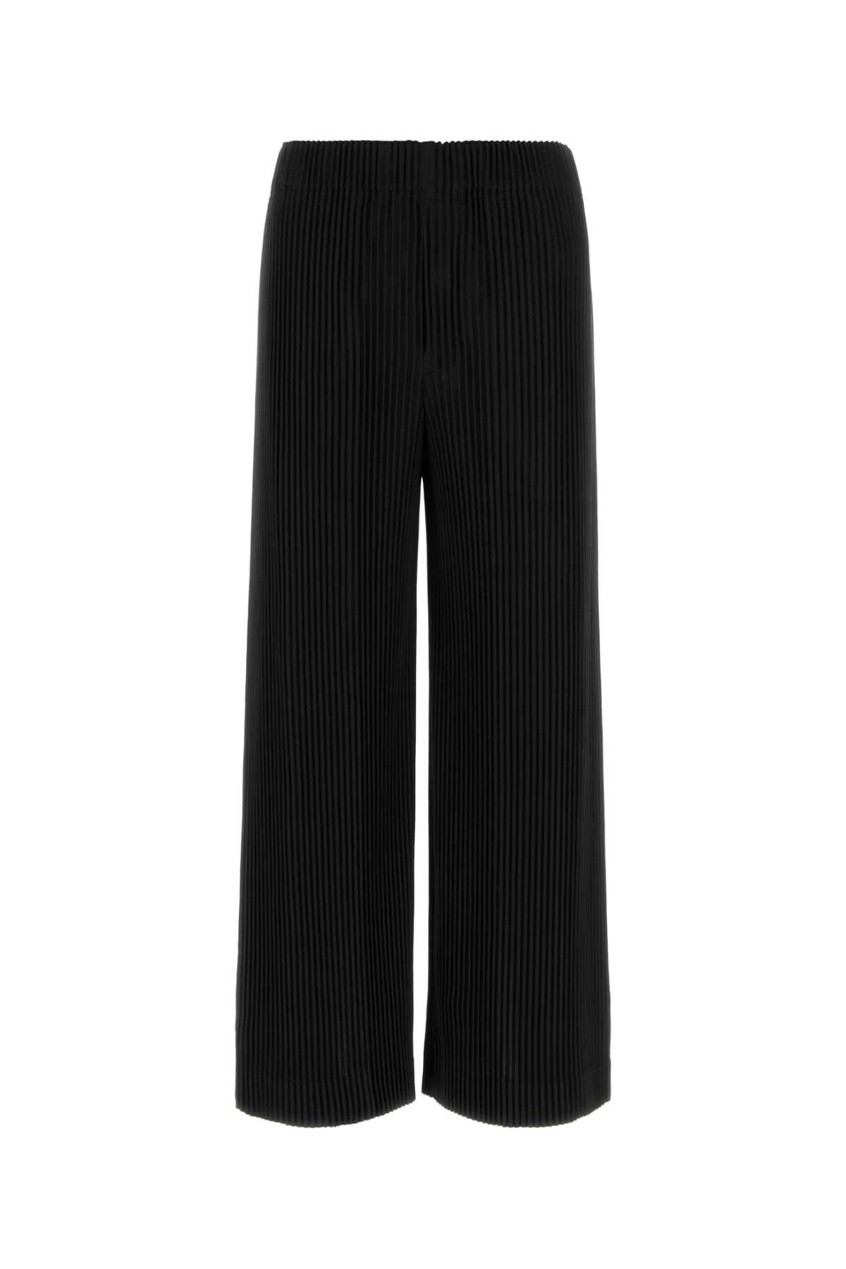 Black green polyester wide-leg pant HP56JF12415 (HOMME PLISSÉ ISSEY MIYAKE / パンツ ) | HOMME PLISSÉ ISSEY MIYAKE (オムプリッセ イッセイ ミヤケ)