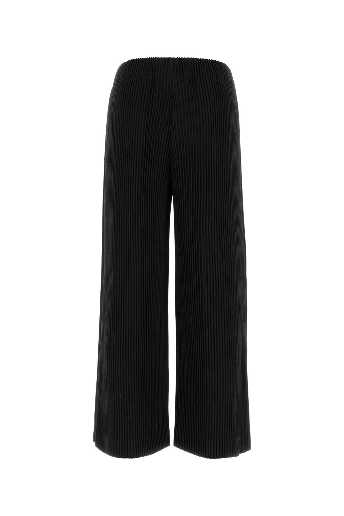 Black green polyester wide-leg pant HP56JF12415 (HOMME PLISSÉ ISSEY MIYAKE / パンツ ) | HOMME PLISSÉ ISSEY MIYAKE (オムプリッセ イッセイ ミヤケ)(1)